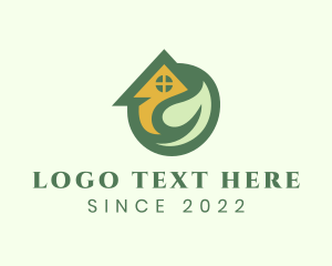 Green - Home Leaf Yard Gardening logo design