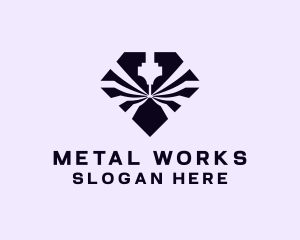 Metal - Metal Laser Tool logo design