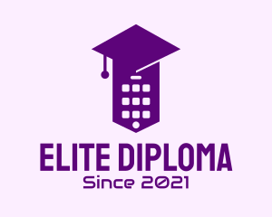 Diploma - Mobile Phone Cap logo design