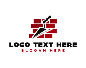 Bricklaying - Trowel Bricklayer Masonry logo design