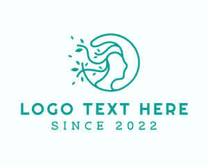 Psychiatry - Leaves Plant Mental Health logo design