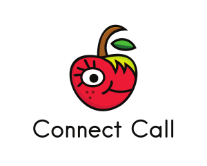 Apple Face Cartoon logo design