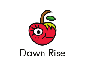 Apple Face Cartoon logo design