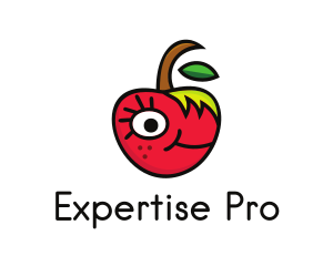 Apple Face Cartoon logo design