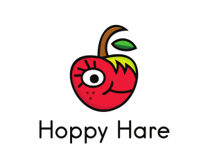 Apple Face Cartoon logo design