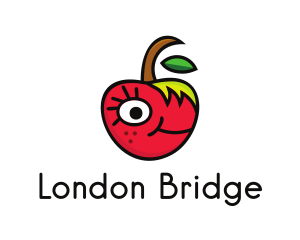 Apple Face Cartoon logo design