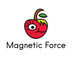 Apple Face Cartoon logo design