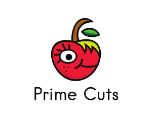 Apple Face Cartoon logo design