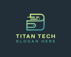 Digital Tech Wallet logo design