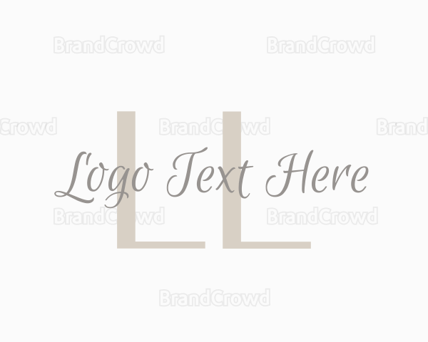 Feminine Cursive Script Logo