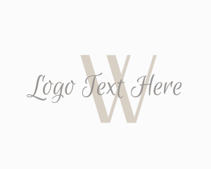 Feminine Cursive Script Logo