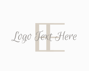 Feminine Cursive Script logo design