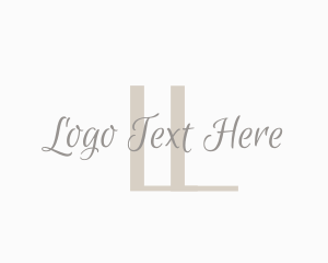 Feminine Cursive Script Logo