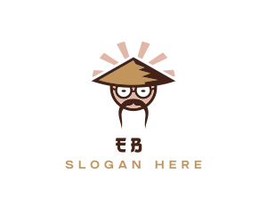 Chinese - Asian Cartoon Man logo design