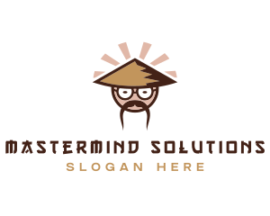Master - Asian Cartoon Man logo design