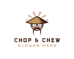 Hat - Asian Cartoon Man logo design