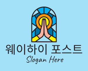 Church Pray Mosaic  logo design