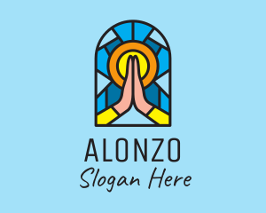 Church Pray Mosaic  logo design