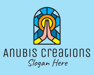 Church Pray Mosaic  logo design