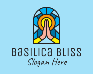 Basilica - Church Pray Mosaic logo design