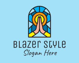 Church Pray Mosaic  logo design