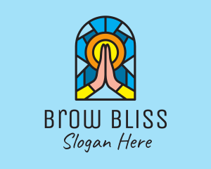 Church Pray Mosaic  logo design