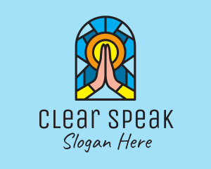 Church Pray Mosaic  logo design