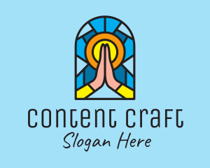 Church Pray Mosaic  logo design