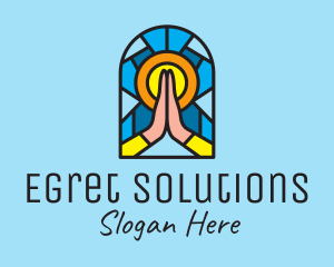 Church Pray Mosaic  logo design