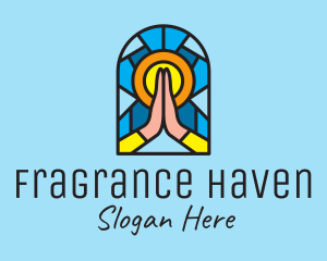 Church Pray Mosaic  logo design