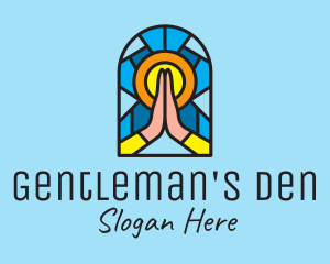 Church Pray Mosaic  logo design