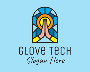 Church Pray Mosaic  logo design