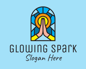 Church Pray Mosaic  logo design