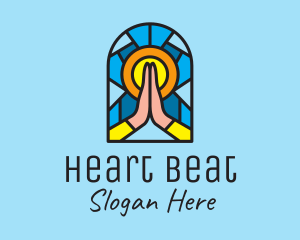 Church Pray Mosaic  logo design