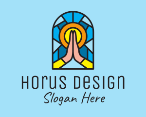 Church Pray Mosaic  logo design