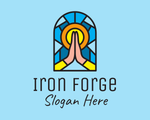 Church Pray Mosaic  logo design