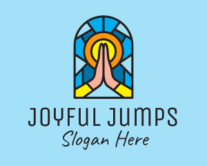 Church Pray Mosaic  logo design