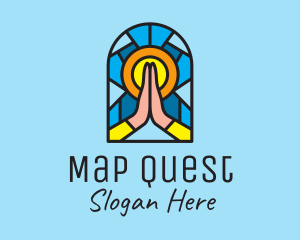 Church Pray Mosaic  logo design