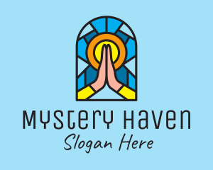 Church Pray Mosaic  logo design