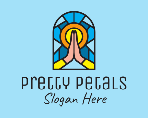 Church Pray Mosaic  logo design