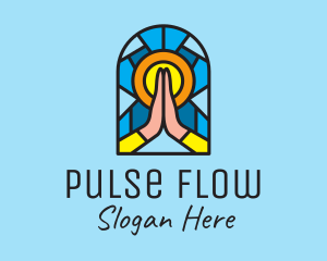 Church Pray Mosaic  logo design