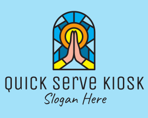 Church Pray Mosaic  logo design