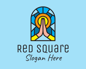 Church Pray Mosaic  logo design