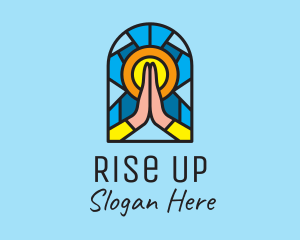 Church Pray Mosaic  logo design