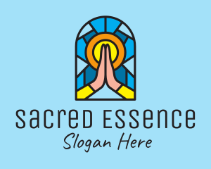 Church Pray Mosaic  logo design