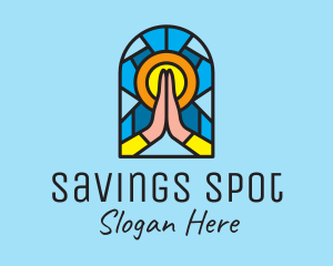 Church Pray Mosaic  logo design