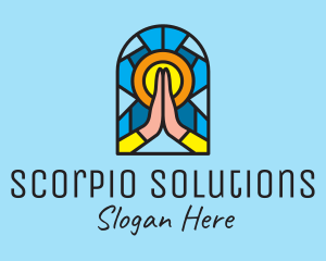 Church Pray Mosaic  logo design