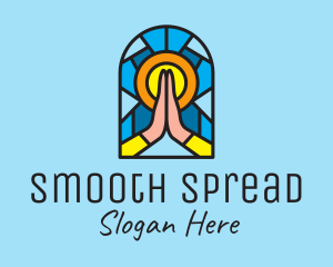 Church Pray Mosaic  logo design