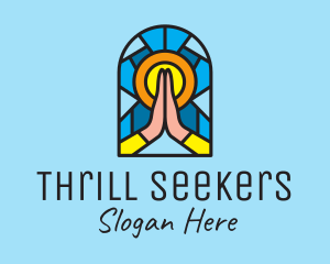 Church Pray Mosaic  logo design