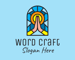 Church Pray Mosaic  logo design